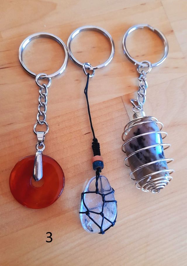 Lote 3 llaveros artesanales