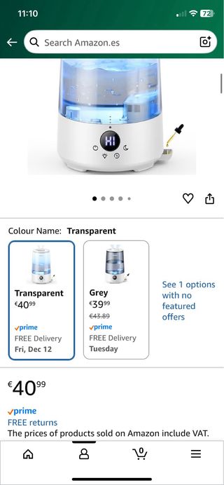 Humidificador Homvana Nuevo