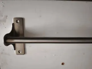 Portasciugamani in metallo argento