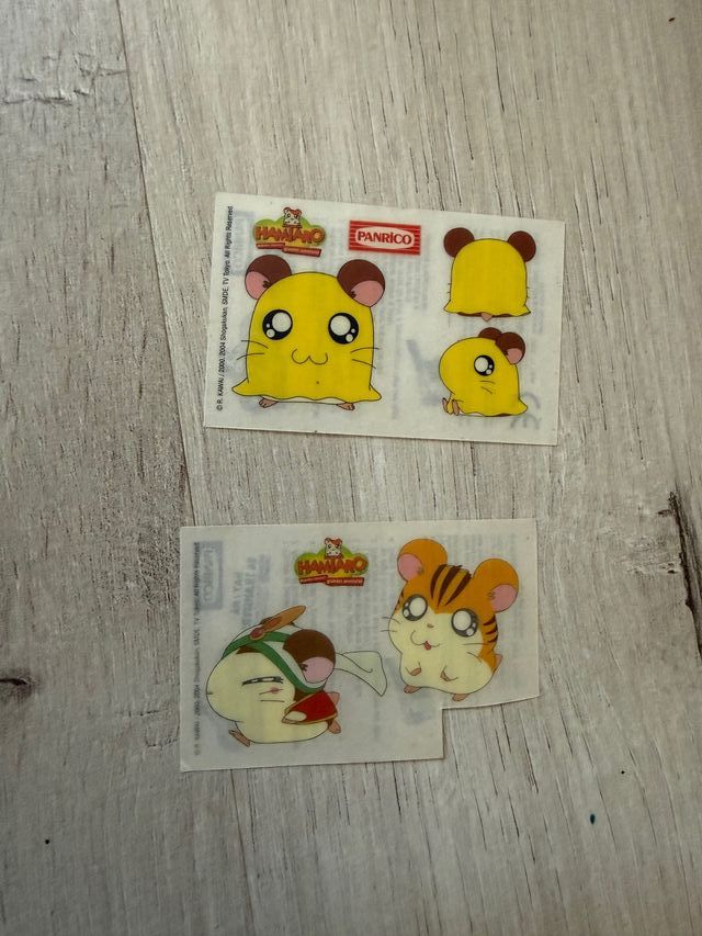2 Cromos Hamtaro Panrico