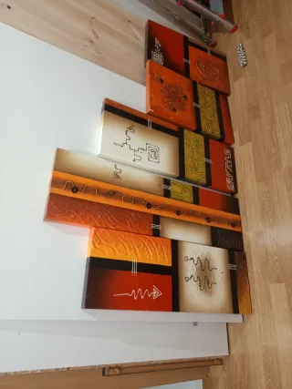 5 quadri decorativi astratti