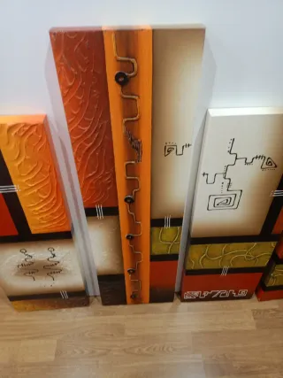 5 quadri decorativi astratti