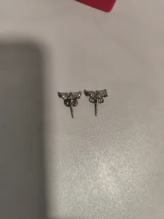 Pendientes mariposa plata Time Road