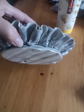 Rosetón decorativo flor cerámica