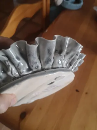 Rosetón decorativo flor cerámica