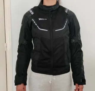 Cazadora Moto Mujer Negra