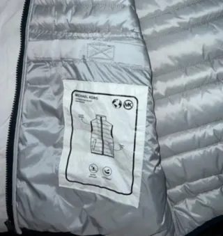 Chaleco Michael Kors Mujer Plata Talla XL