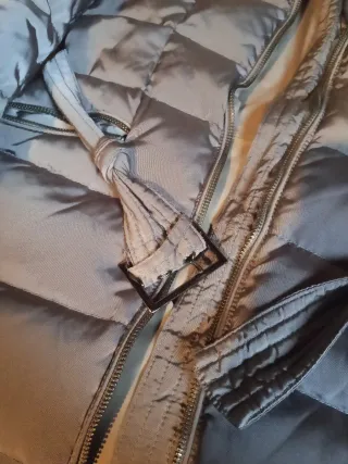 Abrigo acolchado gris talla M