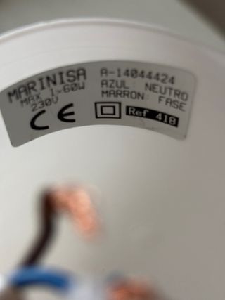 Lámpara de techo MARINISA madera y pergamino