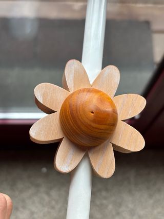 Lámpara de techo MARINISA madera y pergamino