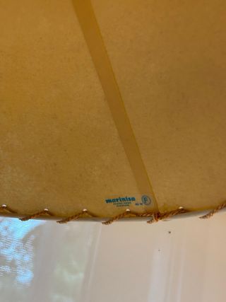 Lámpara de techo MARINISA madera y pergamino