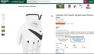 Guante Callaway Syntech XL Izquierdo