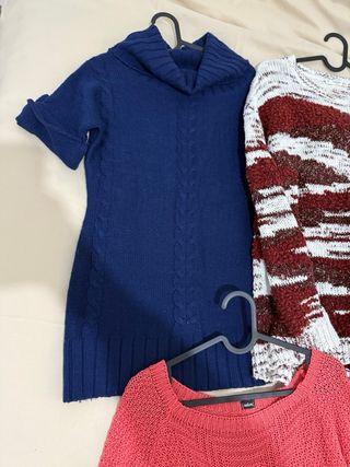 Lote 5 jerséis mujer talla S