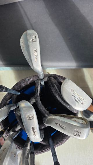 11 palos de golf variados