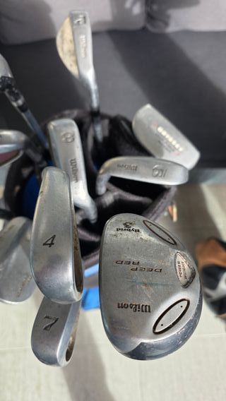 11 palos de golf variados