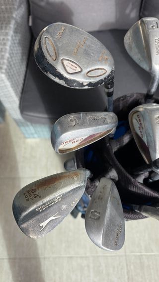 11 palos de golf variados