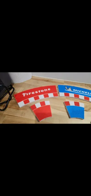 Pack pianos para curvas Carrera Slot de 1/30, 1/60