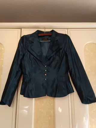 Traje fiesta 2 piezas azul eléctrico