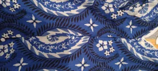 Vestido H&M T.XL de asas. Estampado Azul