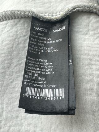 Chaqueta Samsoe Samsoe gris