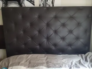 Canapé 135 y Cabecero a juego marrón chocolate