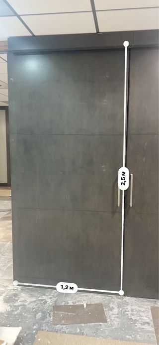 Puertas correderas madera oscura