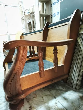 Tresillo y dos sillones Pino Macizo