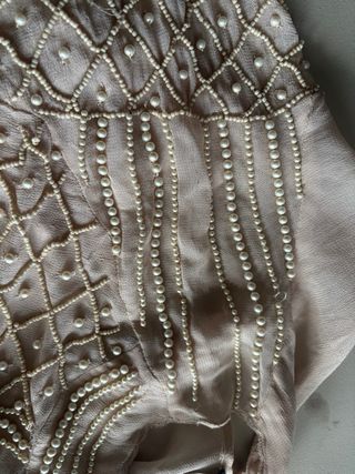 Blusa Zara perlas talla S