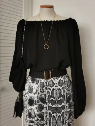 Blusa seda Carolina Herrera, S-M