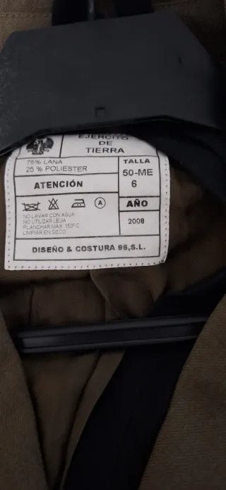 Traje militar Ejército de Tierra Talla 50-ME