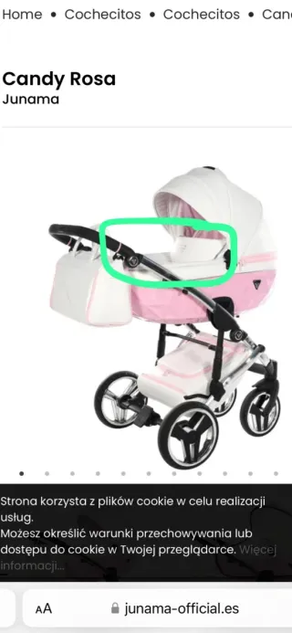 Cochecito Junama Candy Rosa