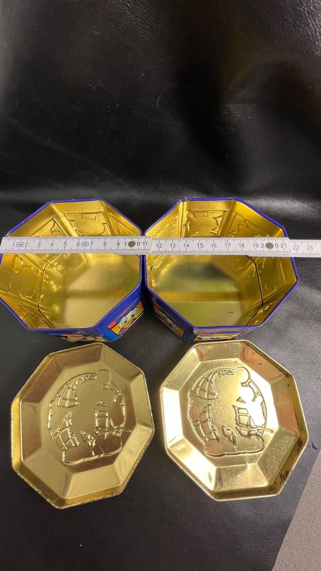 2 Latas metálica, vintage. Disney, Mickey y Amigos