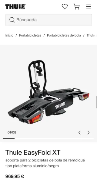 A ESTRENAR. Portabicicletas Thule EasyFold XT2