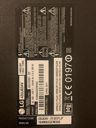 TV LG 43 Pulgadas Smart TV