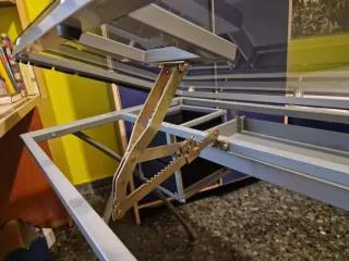 Tavolo da Disegno con Cristallo Inclinabile