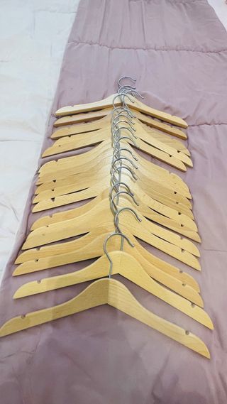 Perchas de madera para niños/niñas