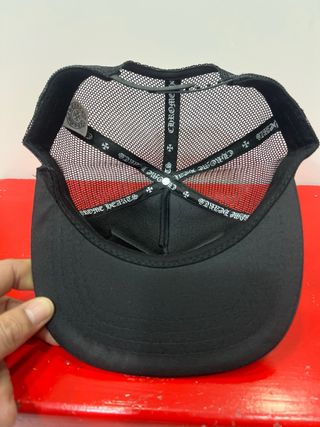Gorra Trucker Chrome Hearts Negra Plana
