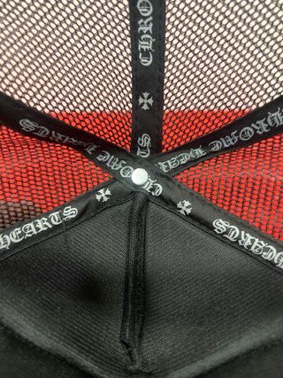 Gorra Trucker Chrome Hearts Negra Plana