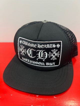 Gorra Trucker Chrome Hearts Negra Plana