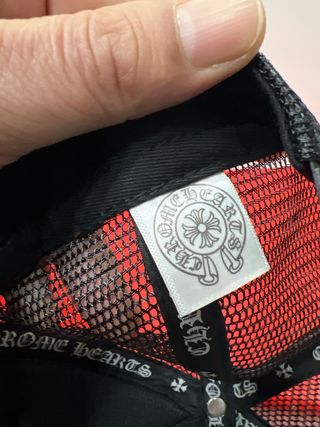 Gorra Trucker Chrome Hearts Negra Plana