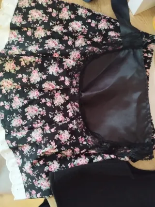 Conjunto de pastora niña floral talla 4