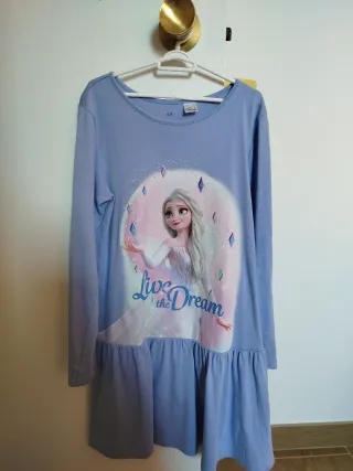 Vestido infantil Elsa Frozen