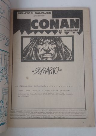 Conan El Bárbaro Relatos Salvajes. Vértice