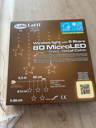 Luces LED Lotti 80 MicroLED Estrellas