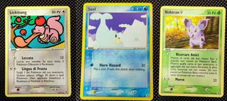 Pokémon - Lotto 19 carte RossoFuoco VerdeFoglia NM