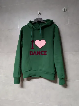 Sudadera verde I love Dance