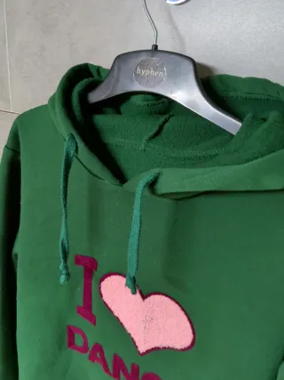 Sudadera verde I love Dance