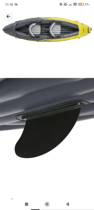 Kayak hinchable Intex Explorer 2 personas