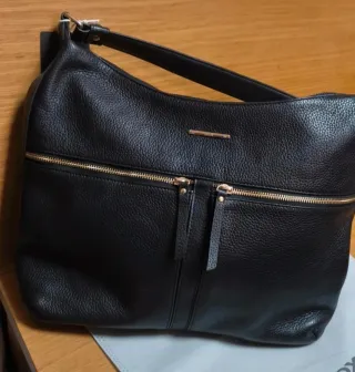 Bolso Geox Negro Piel Mujer