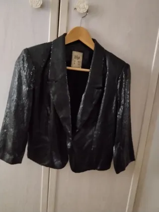 Chaqueta fiesta lentejuelas Xage Talla M